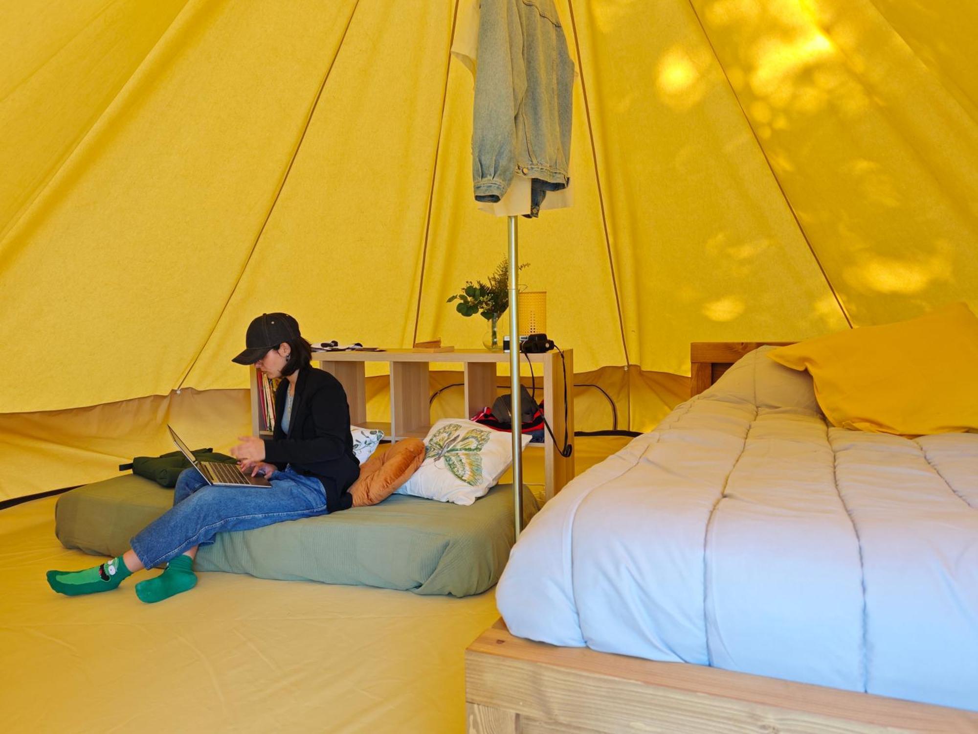Camping Le Val Aux Fees - Broceliande Concoret Camera foto