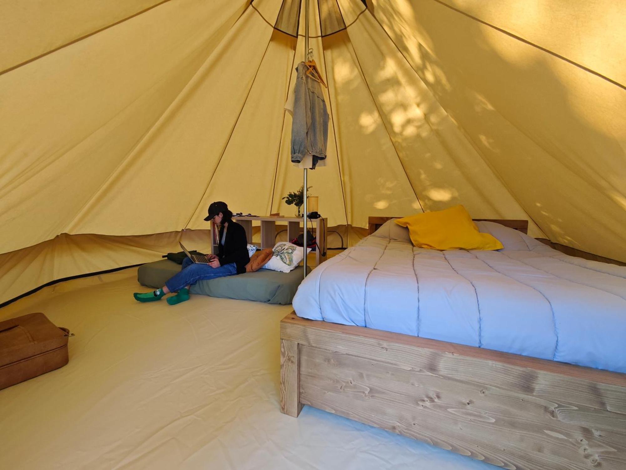 Camping Le Val Aux Fees - Broceliande Concoret Camera foto